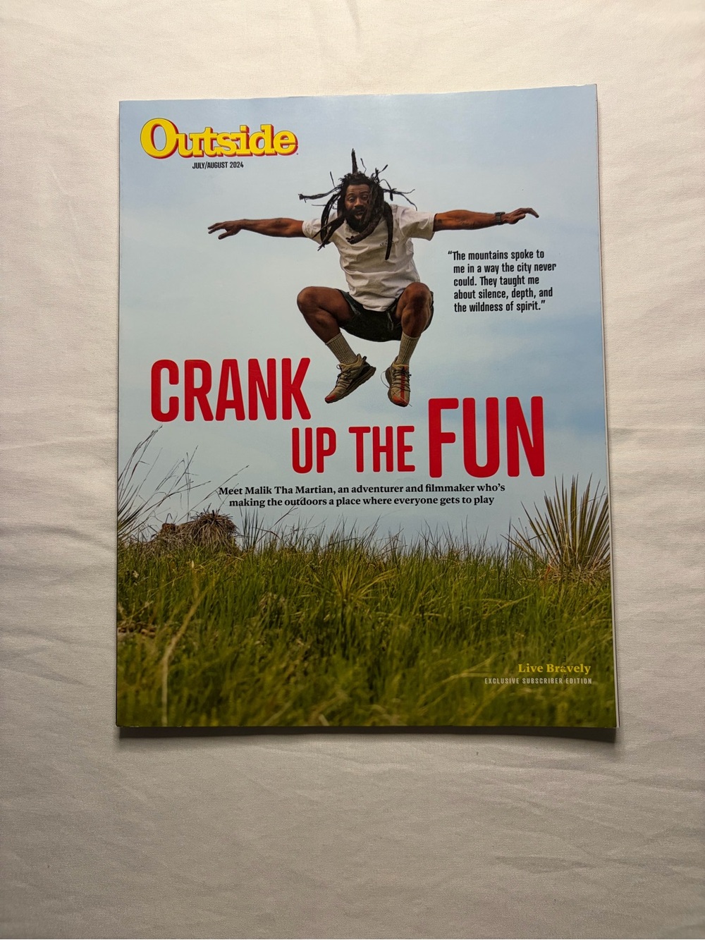 Outside Malik the Martian “Crank Up Fun” Issue July/August 2024 Magazine